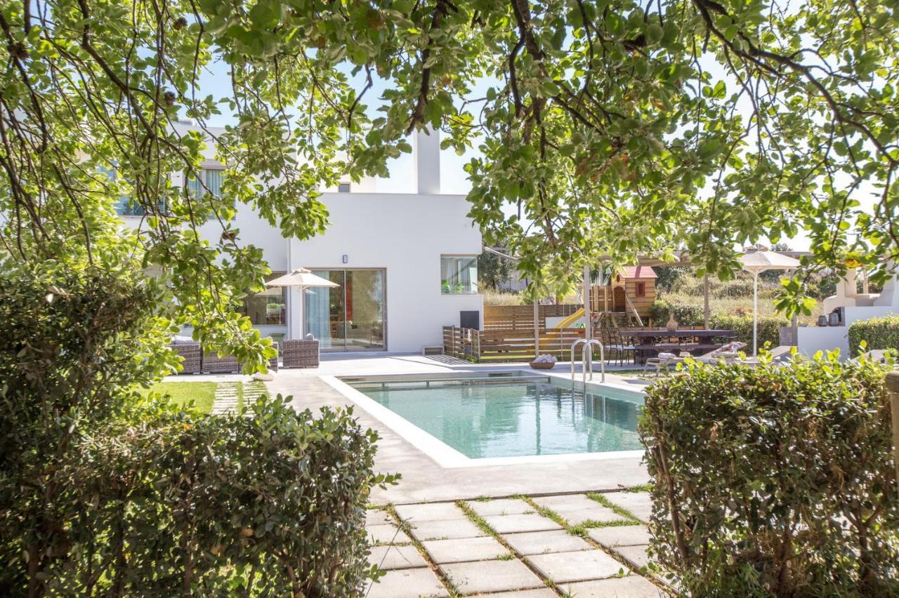 Lux Villa Mia With Heated Pool, 2Km To Beach & Childrens Area! Mikro Metochi Buitenkant foto