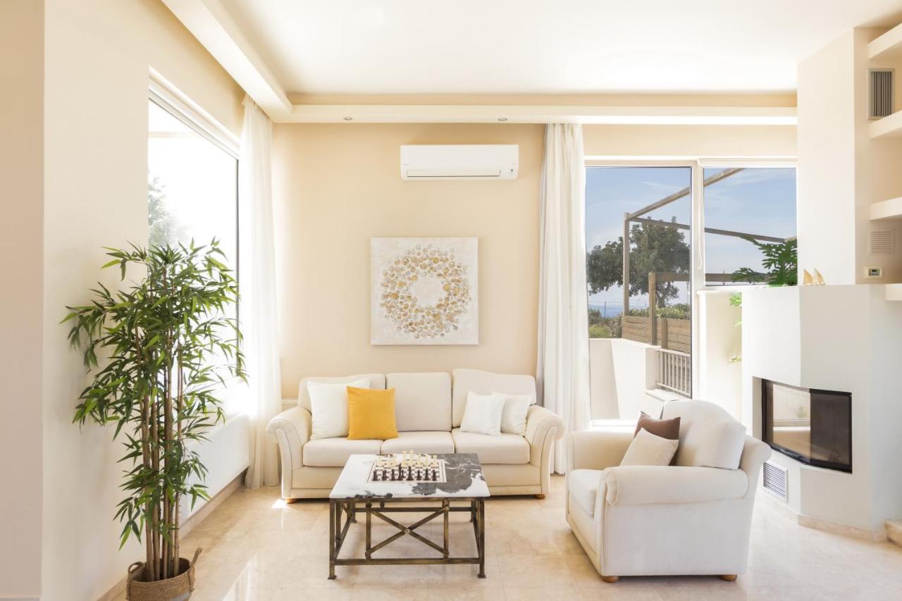 Lux Villa Mia With Heated Pool, 2Km To Beach & Childrens Area! Mikro Metochi Buitenkant foto